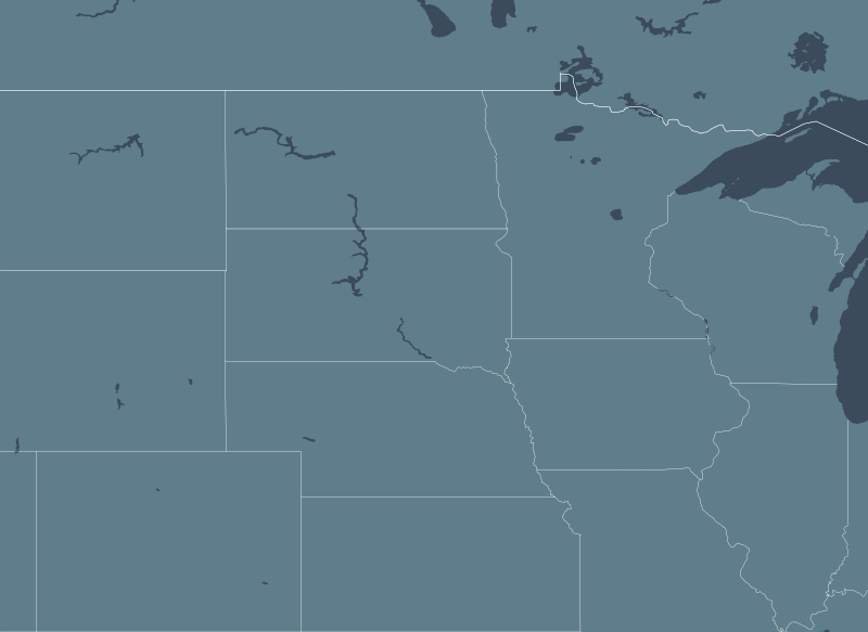North-Central US region map