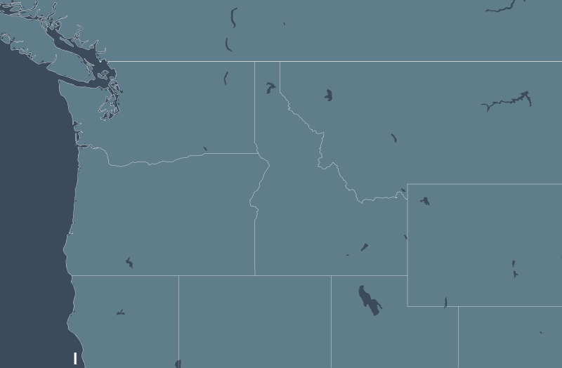 Northwest US region map